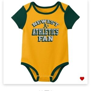 MLB Bodysuit One Piece Romper Infants 18M Oakland A's Athletics / Newest A's